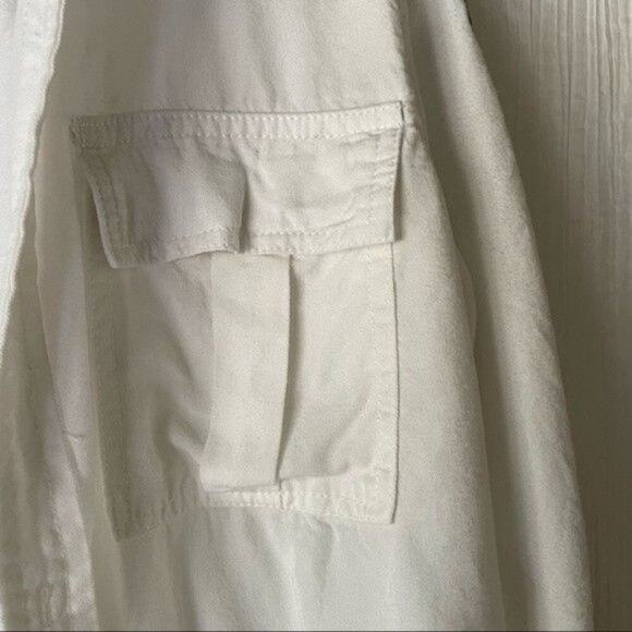 Vintage Havana White Cropped Jacket | Cameo Trim, Lightweight Layer Size Small - Picture 11 of 14